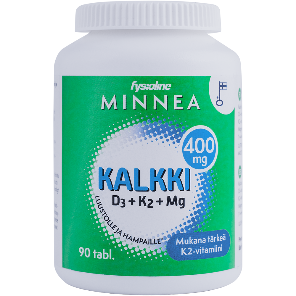 Minnea Kalkki+D3+K2+Mg 90 tabl