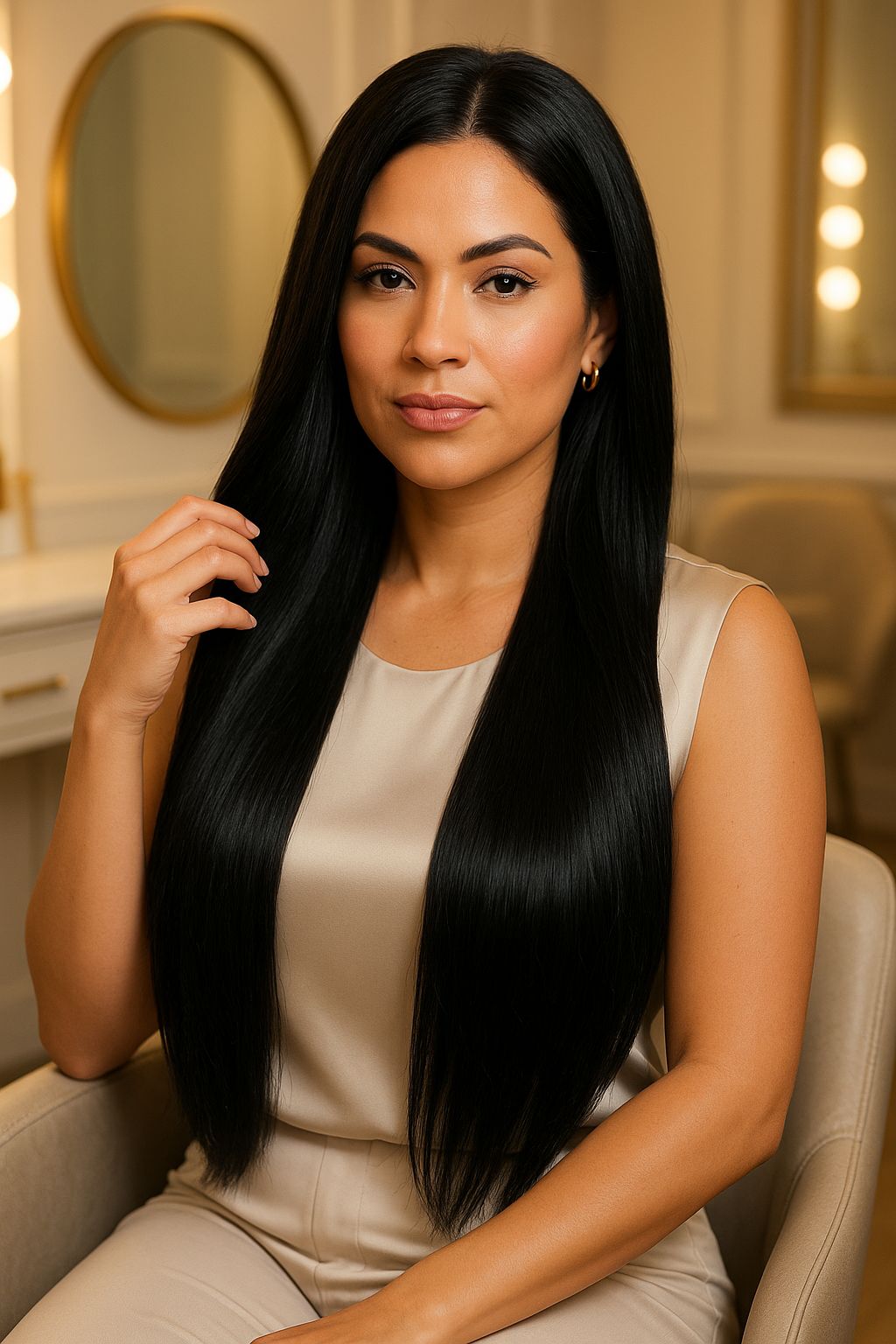 Ib Fashion Hair Ohuet mustat hiuslenkit