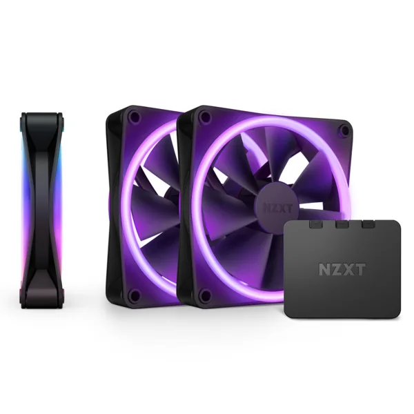 NZXT F120 RGB Duo, 3 x 120 mm kotelotuuletin, Musta