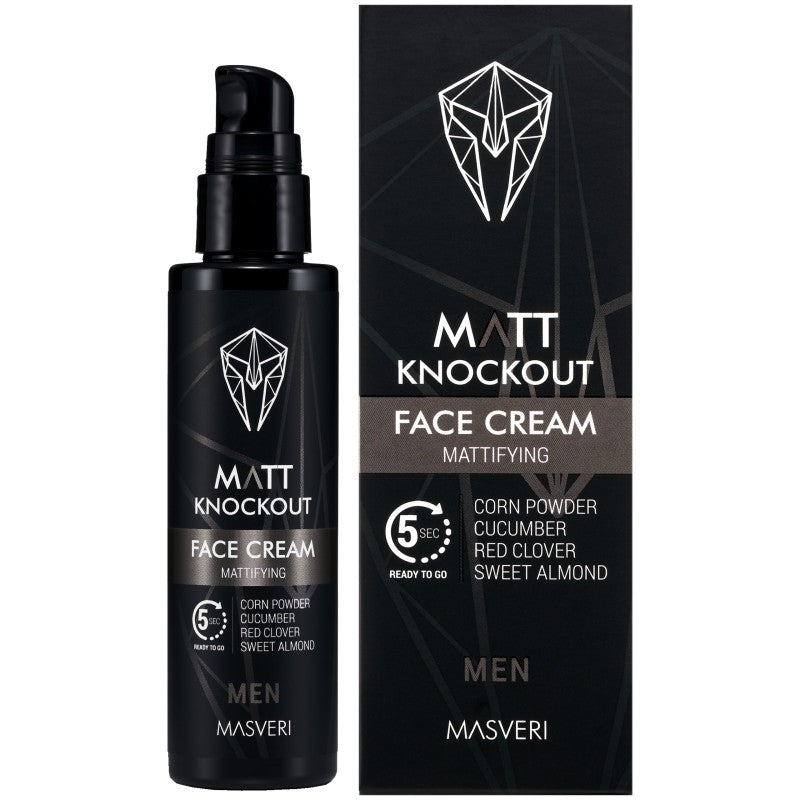Masveri Matt Knockout Crema Viso Mattyfying 75ml — Crema viso