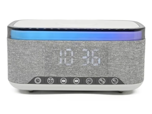DENVER CRQ-225 - FM Clock Radio - with Bluetooth function & wireless charging - Gray - FM