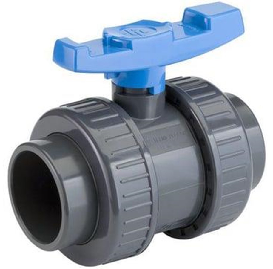 Palloventtiili pvc/EPDM PN16 muhvi/pistorasia 25 mm
