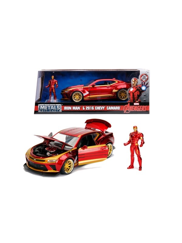 Marvel Ironman 2016 Chevy Camaro SS kuvalla 1:24