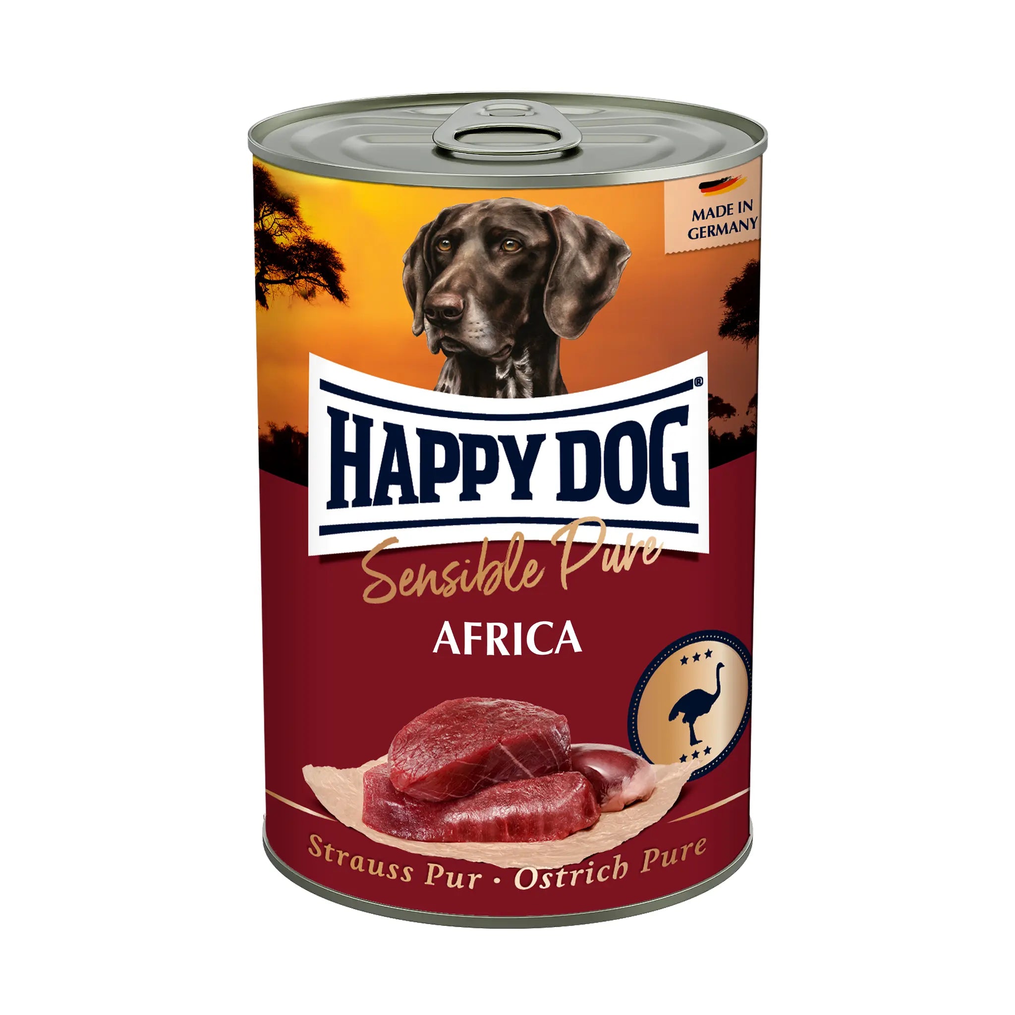 Happy Dog Sensible Pur Africa - Strutsi 400g