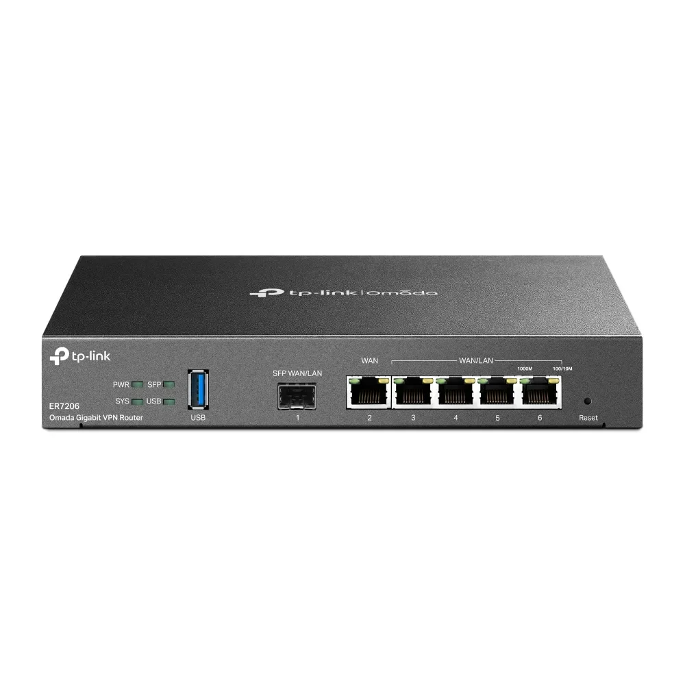 TP-Link Omada SafeStream ER7206 -reititin, VPN, musta