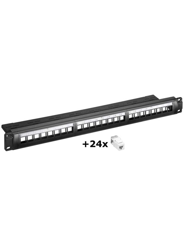 Pro NET Keystone -paneeli 24x CAT6 (sarja)