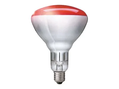 Philips - Infrapunahehkulamppu - muoto: BR125 - E27 - 150 W - punainen