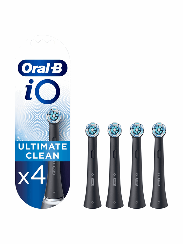 Harjaspää iO Ultimate Clean Black 4kpl