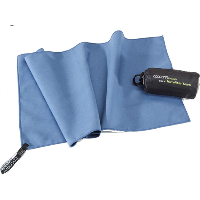 Cocoon Towel Ultralight, mikrokuitupyyhe, fjordinsininen