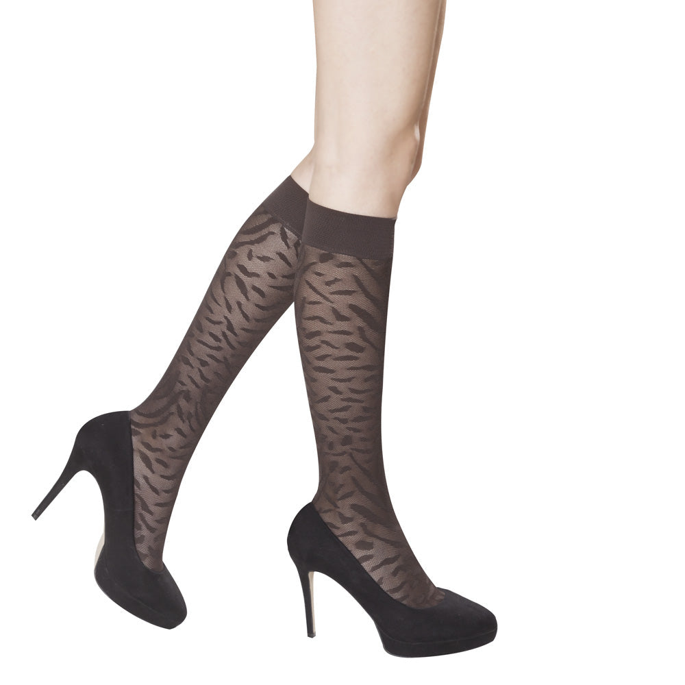 Solidea Savannah Lace 70 polvisukat, 10, 15 mmHg, 3 l, mustat