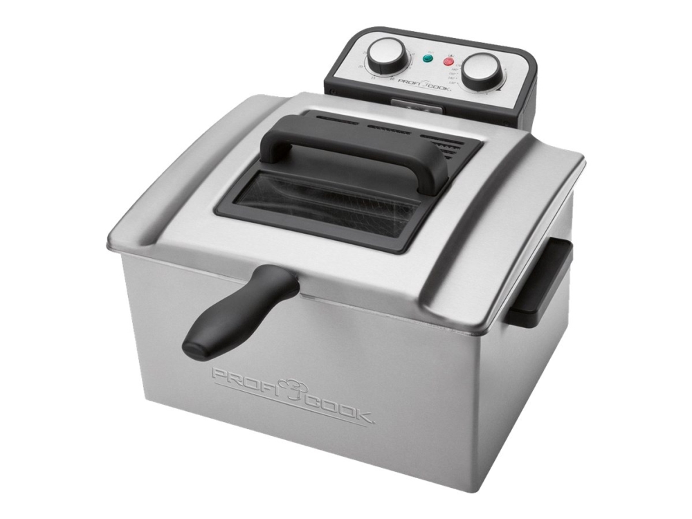 ProfiCook PC-FR 1038 - uppopaistin - ruostumaton teräs/musta