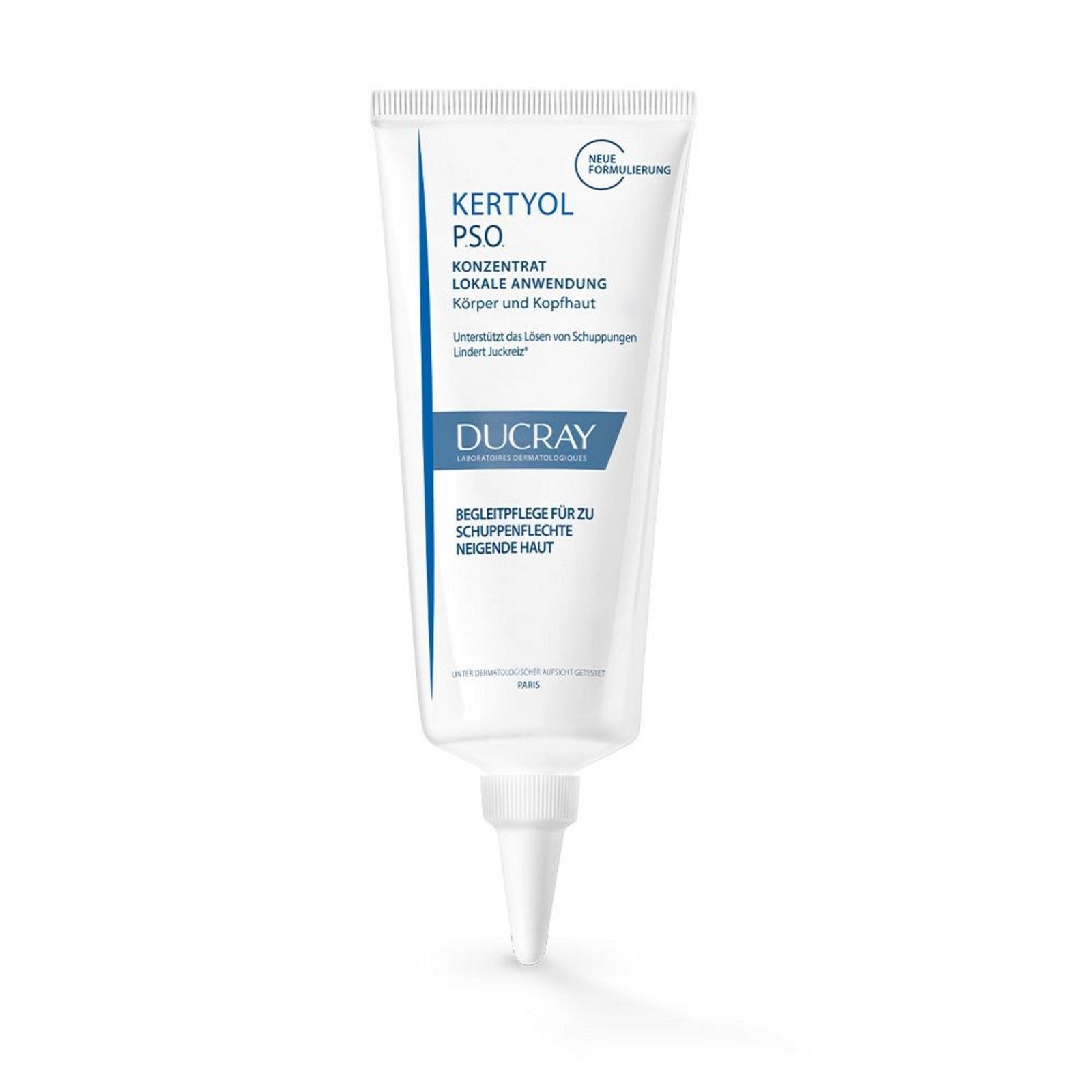 Ducray Paikallishoito psoriaasiin taipuvaiselle iholle Kertyol PSO (Vartalon ja päänahan tiiviste) 100 ml