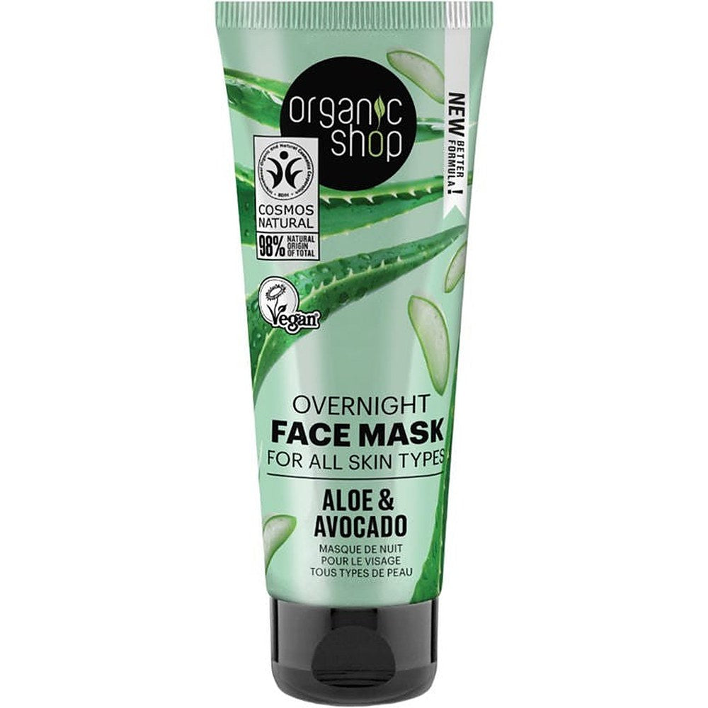Organic Shop Aloe Overnight Face Mask 75ml