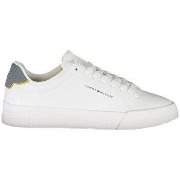 TOMMY HILFIGER Matalavartiset tennarit 'Logo Court With' marine / valkoinen