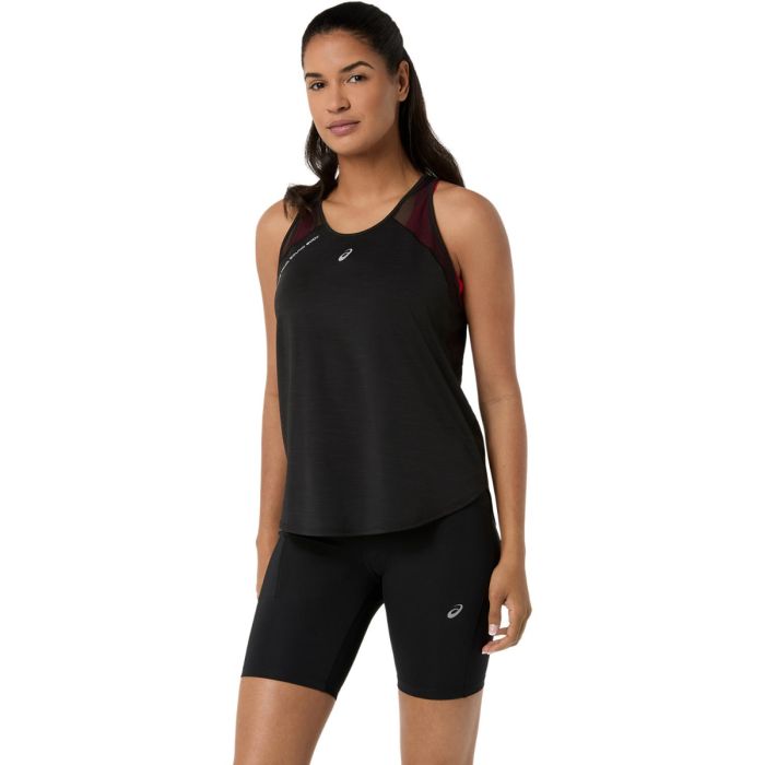 ASICS Road Tank K. XS Musta Naiset
