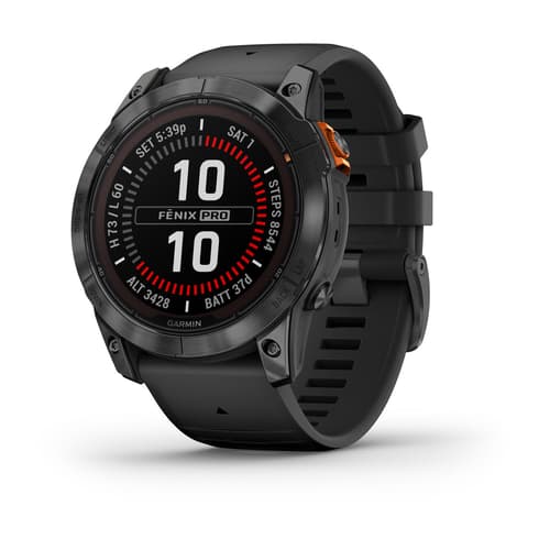 Garmin fēnix® 7X Pro – Solar Edition - Skifergrå med svart reim - 32 GB
