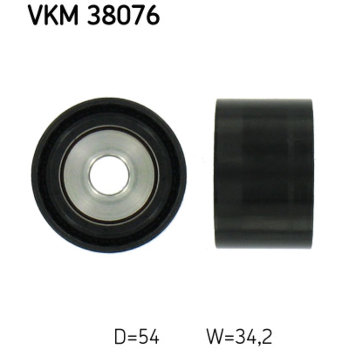 Ohjainrulla, moniurahihna SKF VKM 38076
