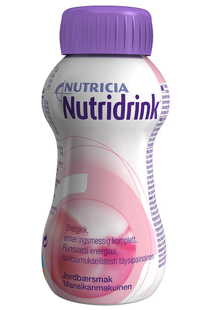 Nutridrink 4X200 ml neste täydennysravintovalmiste mansikka