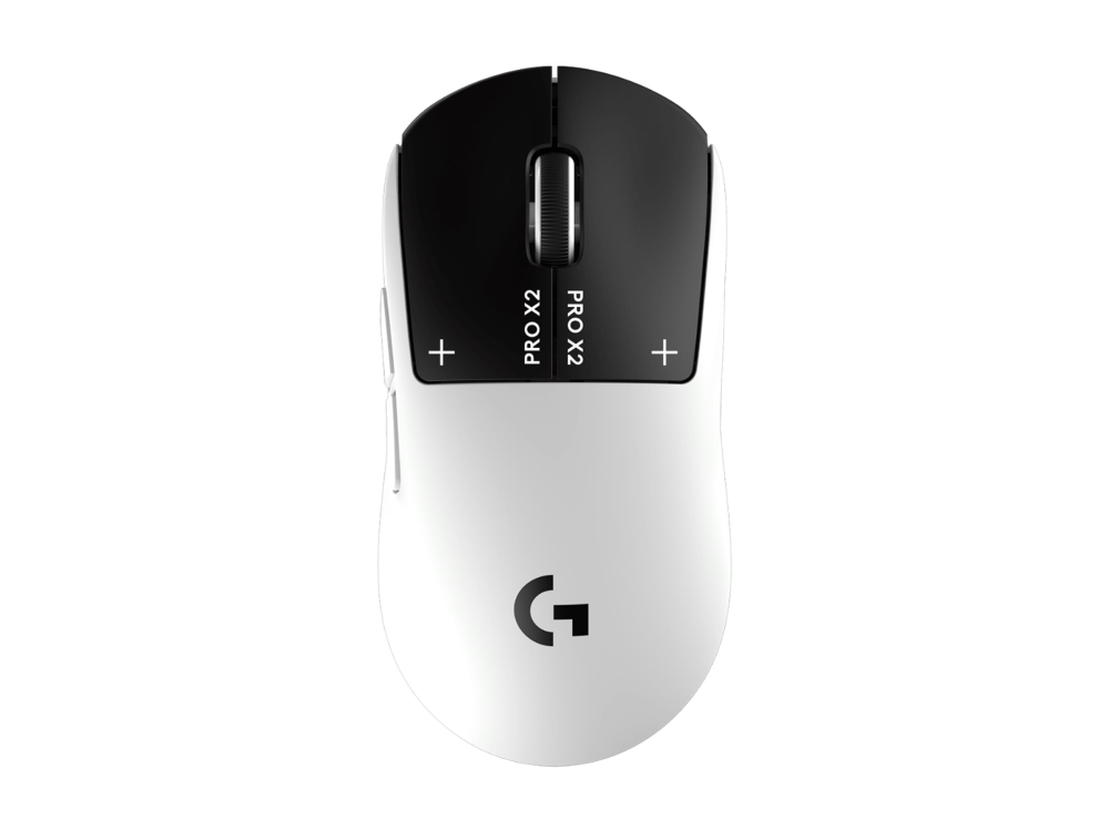 Logitech G PRO X2 SUPERSTRIKE, Oikeakätinen, Optinen, RF Wireless + USB Type-C, 44000 DPI, 0,125 ms, Musta, Valkoinen