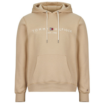 TOMMY HILFIGER Collegepaita 'Logo Embroidery Flex Drawstring' beige / laivastonsininen / punainen / valkoinen