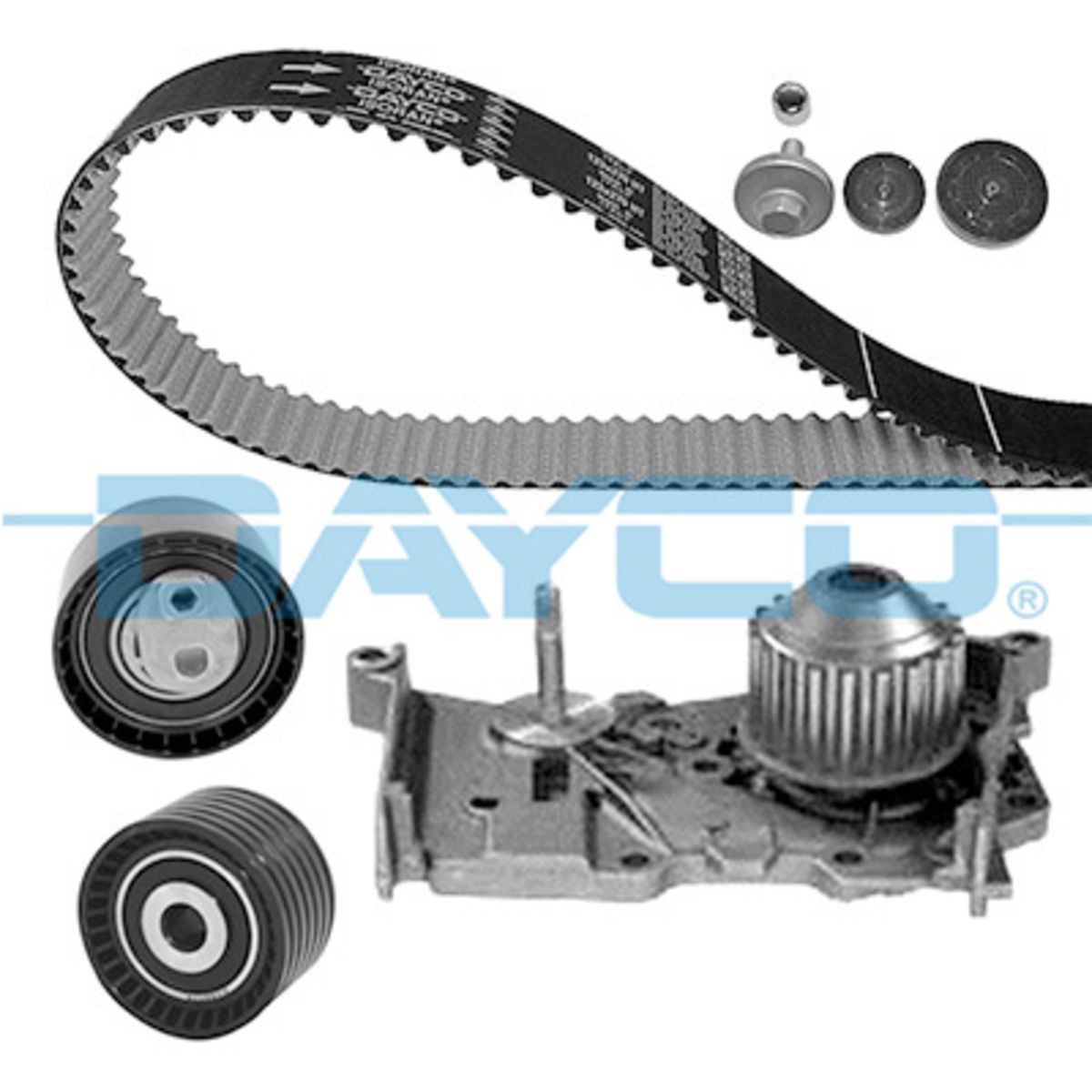 Vesipumppu + jakohihnasarja DAYCO KTBWP5171