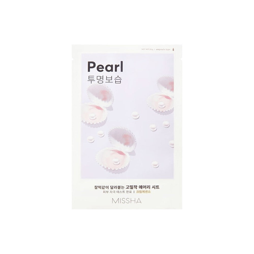 Missha Pearl Airy Fit kirkastava kasvonaamio väsyneelle ja stressaantuneelle iholle