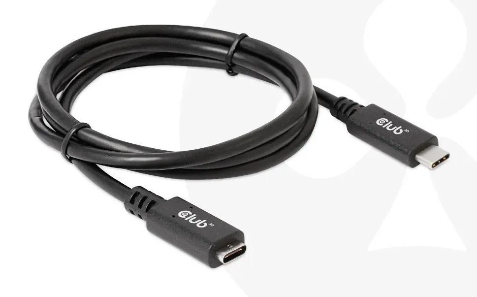Club 3D CAC-1531 - USB-C extension cable - 24 pin USB-C to 24 pin USB-C - 1 m