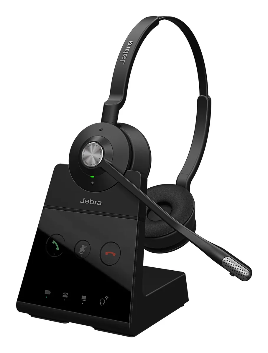 Jabra Engage 65 SE Stereo -langaton kuulokemikrofoni + tukiasema, musta