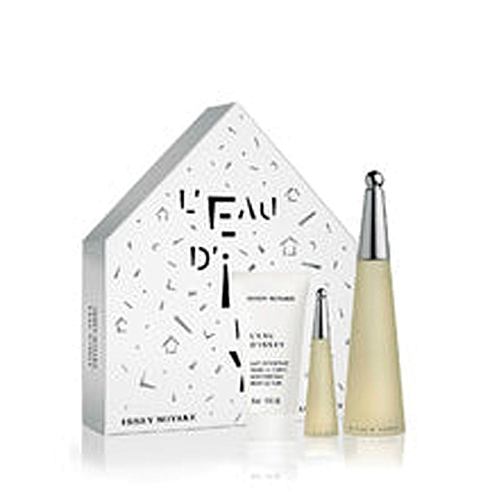 Issey miyake L'Eau D'Issey Lahjapakkaus eau de toilette 100 ml, L'Eau D'Issey vartalovoide 50 ml ja L'Eau D'Issey eau de toilette miniatyyri 10 ml - 1