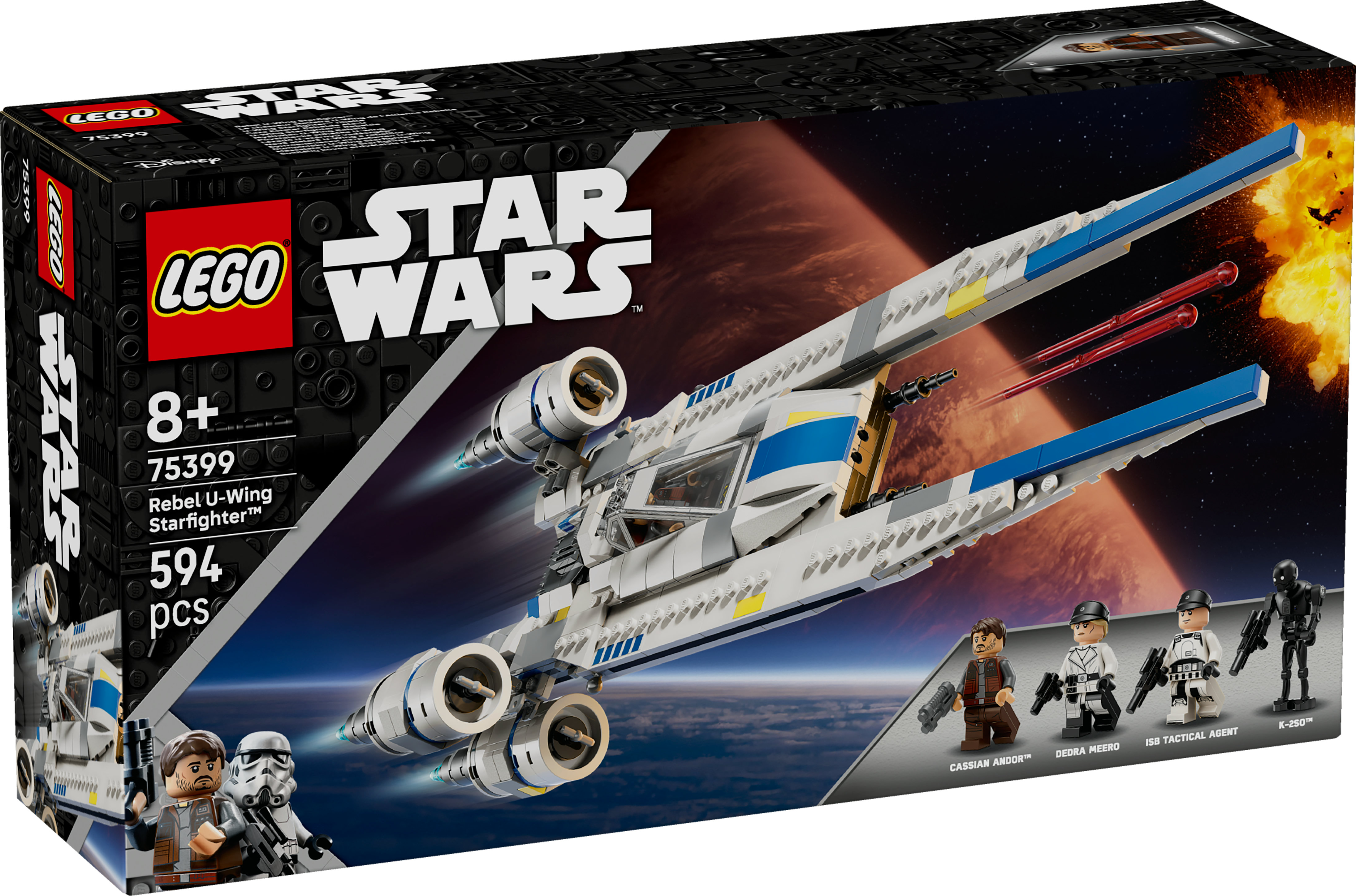 LEGO Star Wars 75399 Kapinallisten U-Wing-tähtihävittäjä