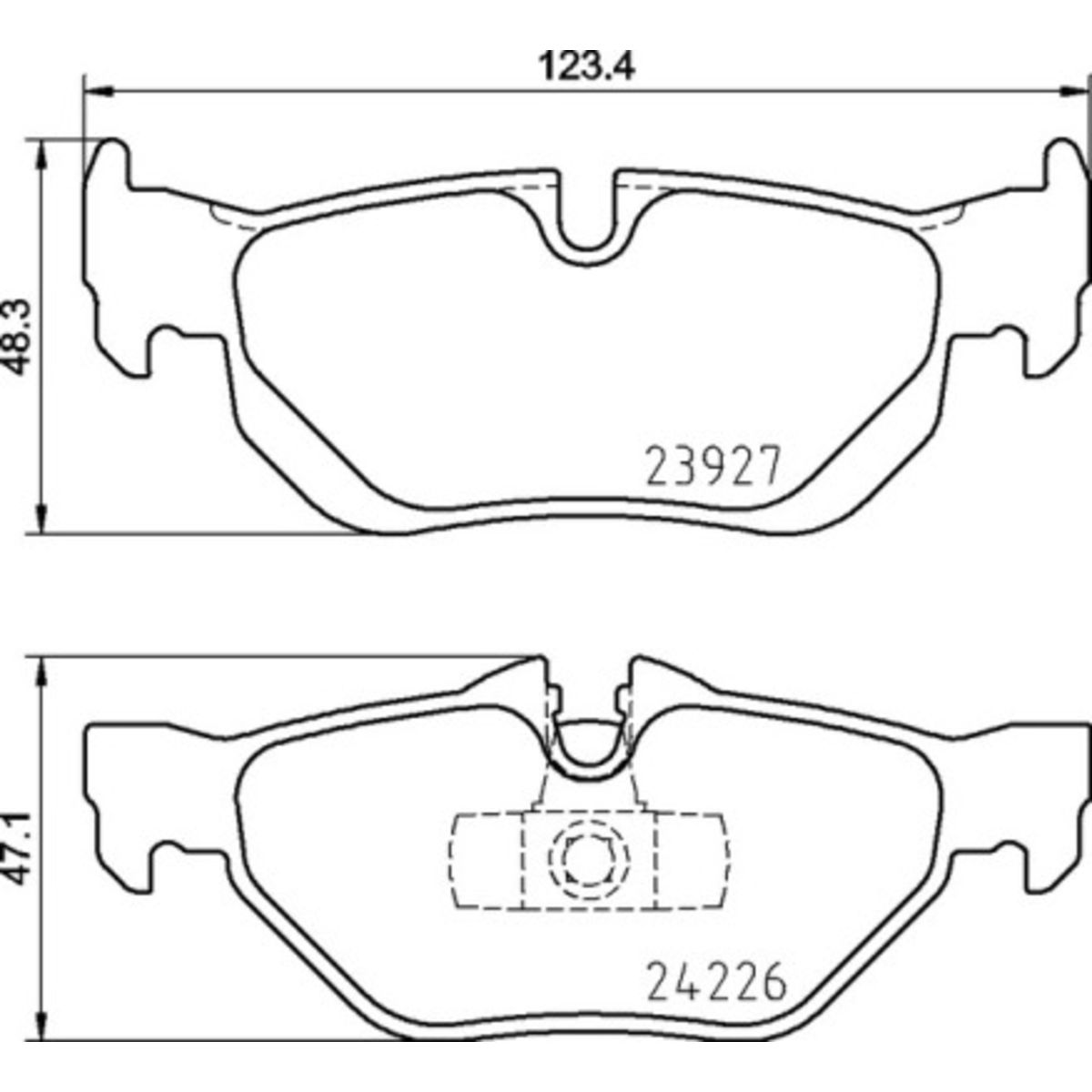 Jarrupalat, levyjarru BREMBO P 06 105