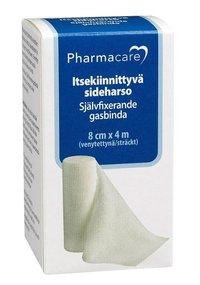 Pharmacare itsekiinn. sideharso 8cmx4m 1 kpl