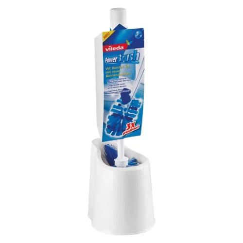 Vileda Power Brush WC-Harjasetti Telineellä
