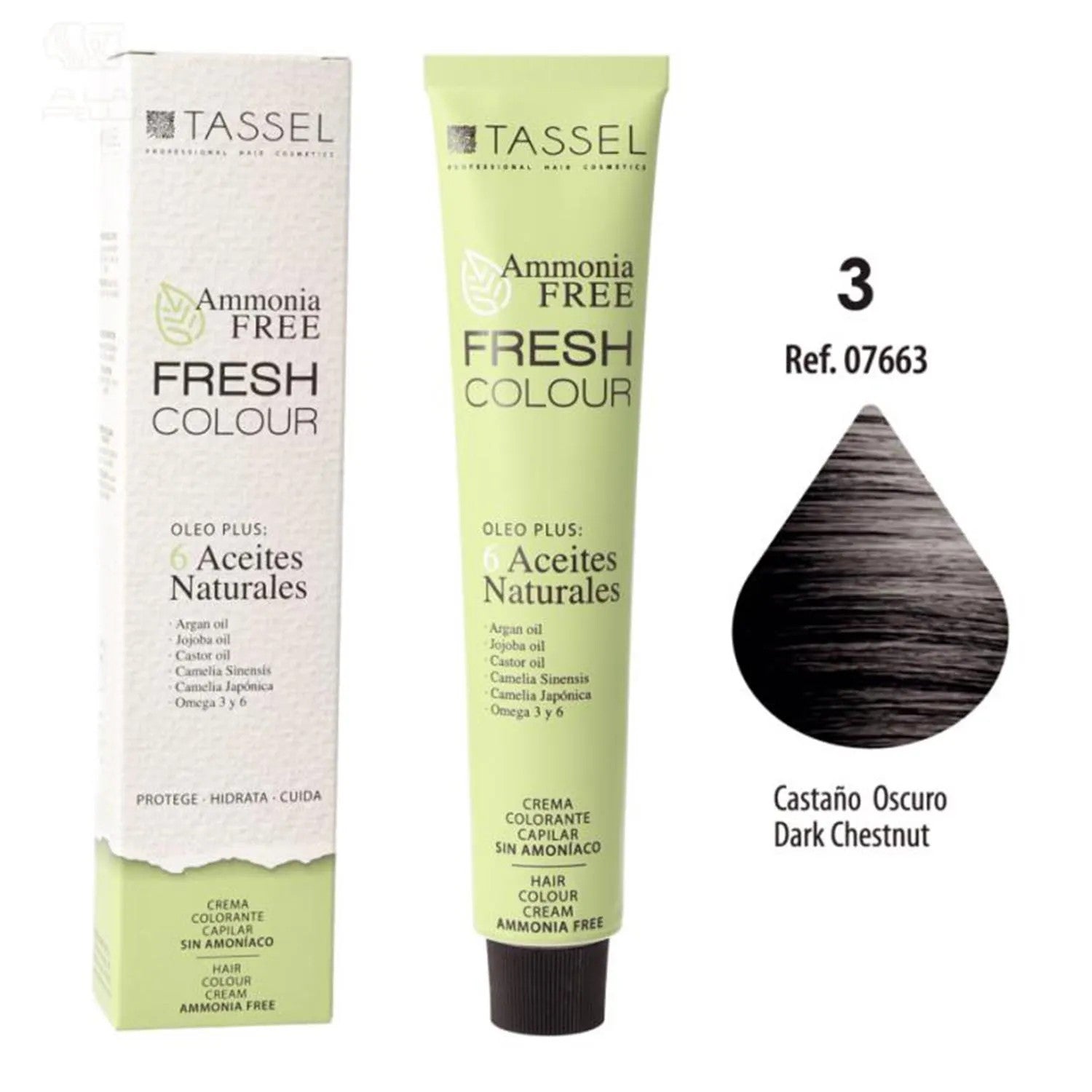 Eurostil Fresh Color Coloring Cream ilman ammoniakkia Tummanruskea 1un