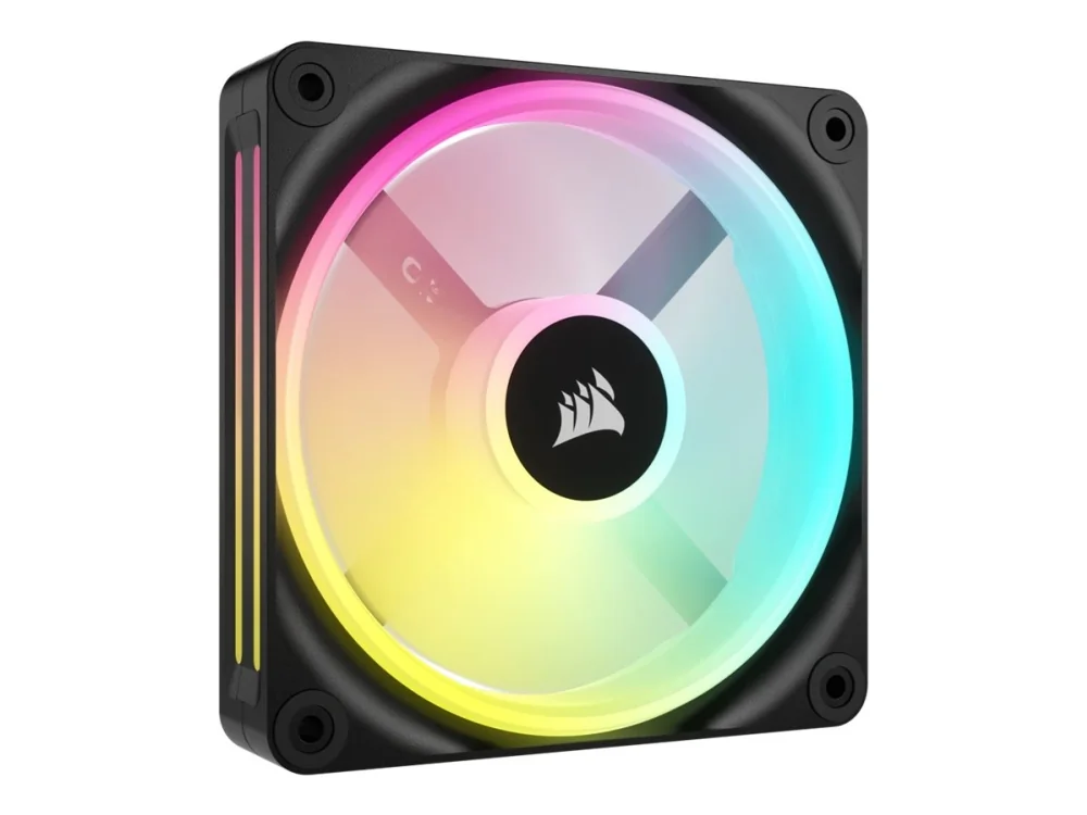 Corsair iCUE LINK QX120 RGB Expansion Fan - Black - Kotelotuuletin - 120mm - Musta RGB LED valolla - 37 dBA