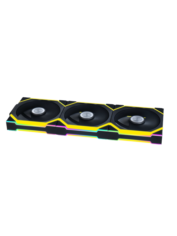Lian Li UNI FAN SL Wireless (3-pack) - Kotelotuuletin - 120mm - Musta RGB LED valolla - 29 dBA