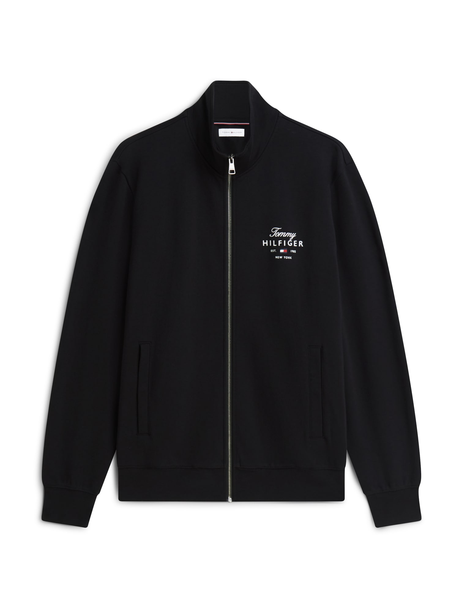 TOMMY HILFIGER Collegetakki musta / valkoinen