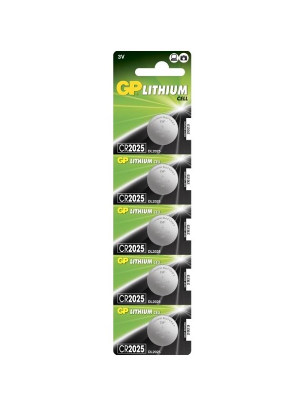 GP BATTERIES GP CR2025, litiumparisto 5 kpl 4891199001130 Vastaa: N/A
