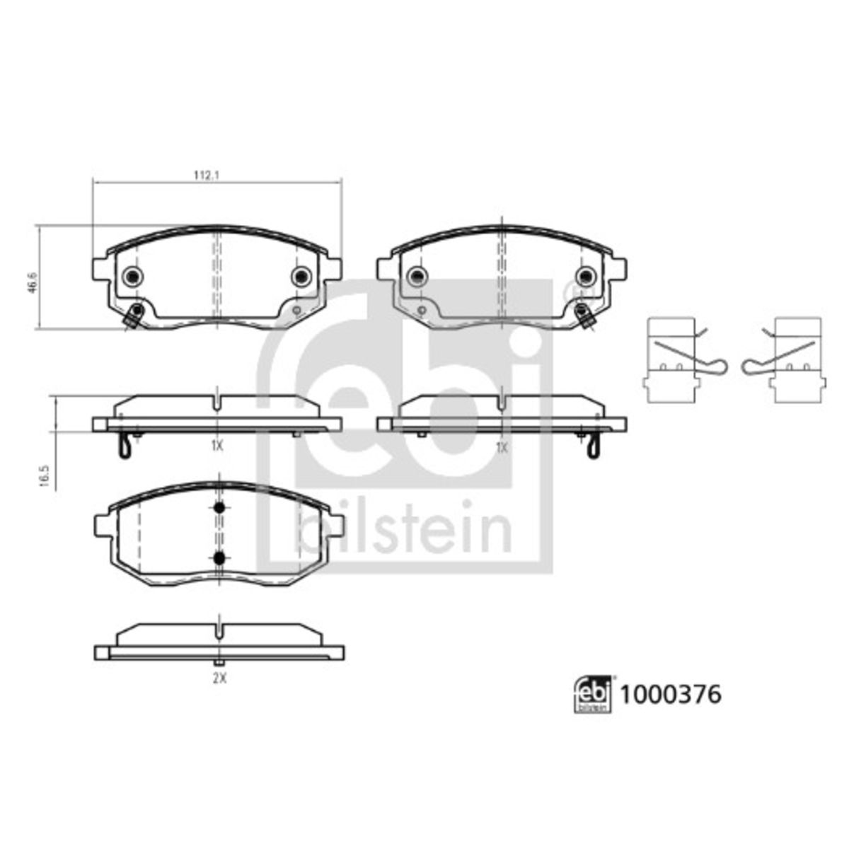 Jarrupalat, levyjarru FEBI BILSTEIN 1000376