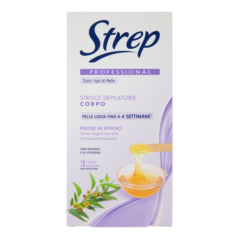 Strep strips 12 vartalokarvanpoistoliuskaa