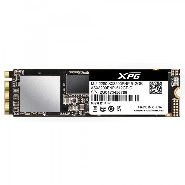 A-Data XPG SX8200 Pro SSD - 512GB - M.2 2280 (80mm) PCIe 3.0