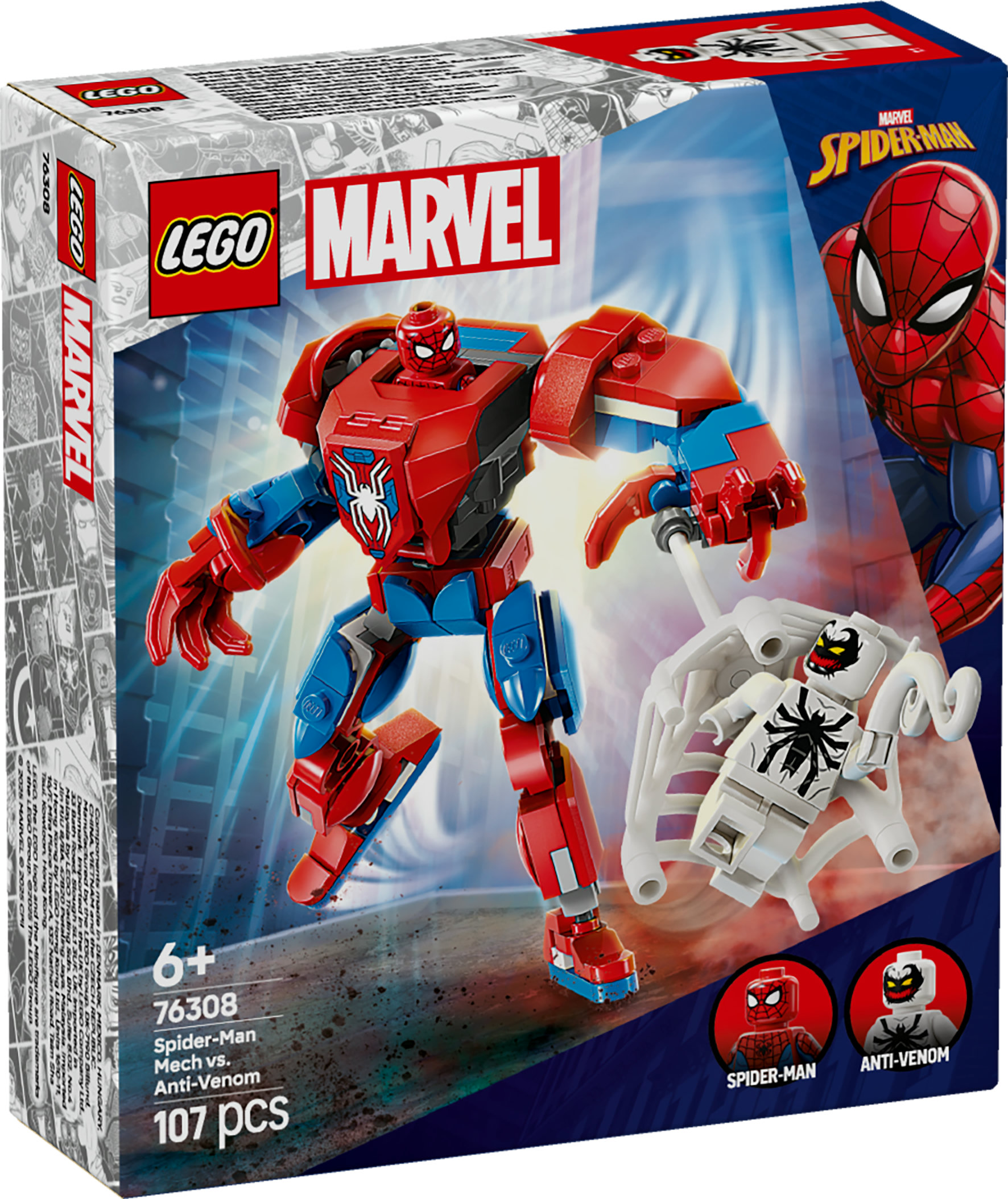 LEGO Supersankarit - Spider-Man Mech vs. Anti-Venom (76308)