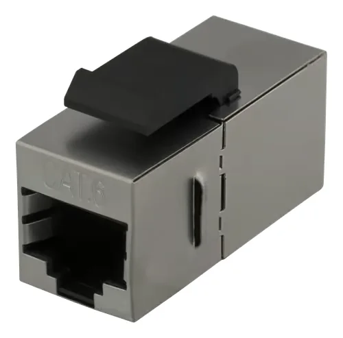 Deltaco MD-126 Cat6 Keystone -liitin suojattu 2xRJ45