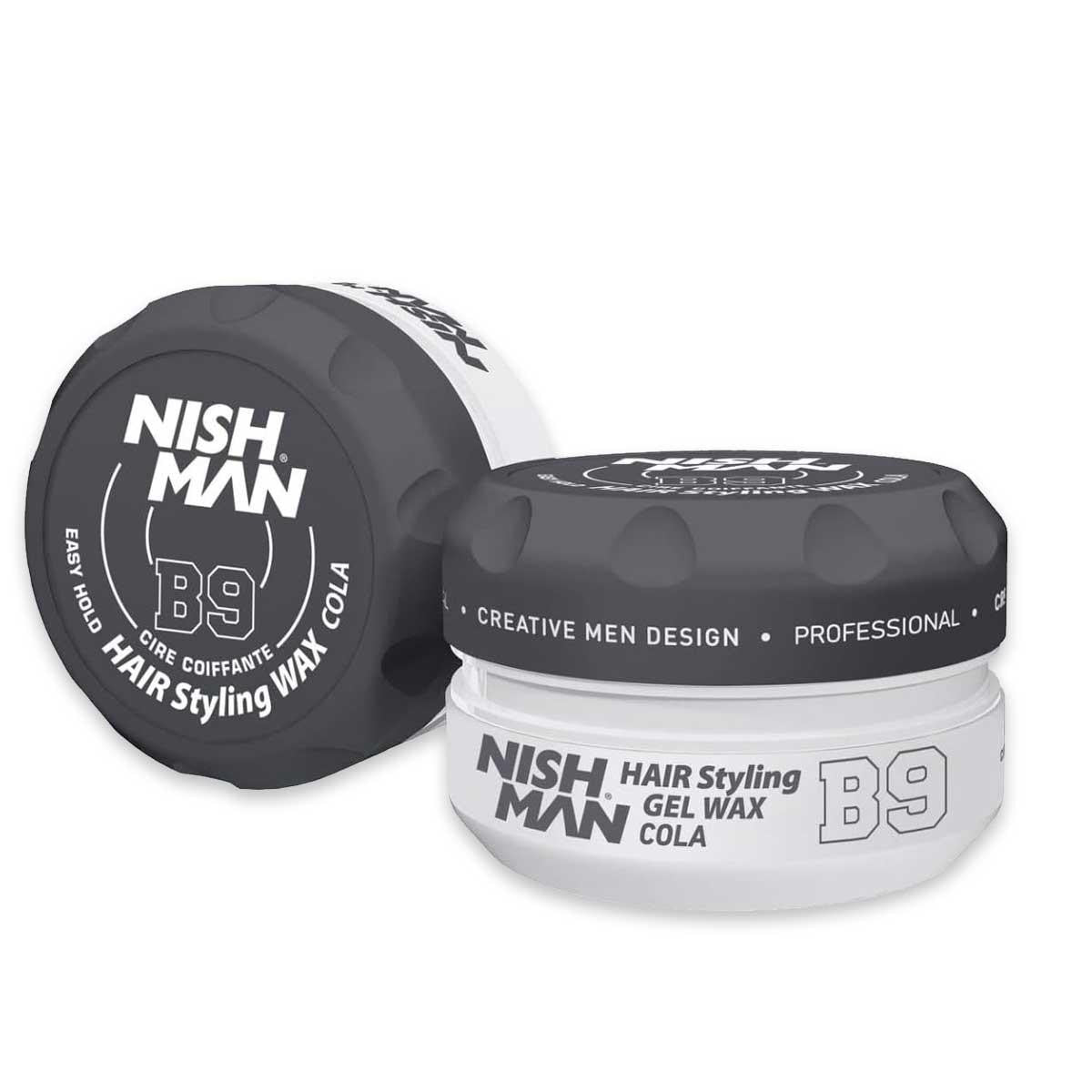 Nishman Aqua Gel Wax B9 Helppokäyttöinen liima ja keskivahva, keskivahva pito, 150 ml
