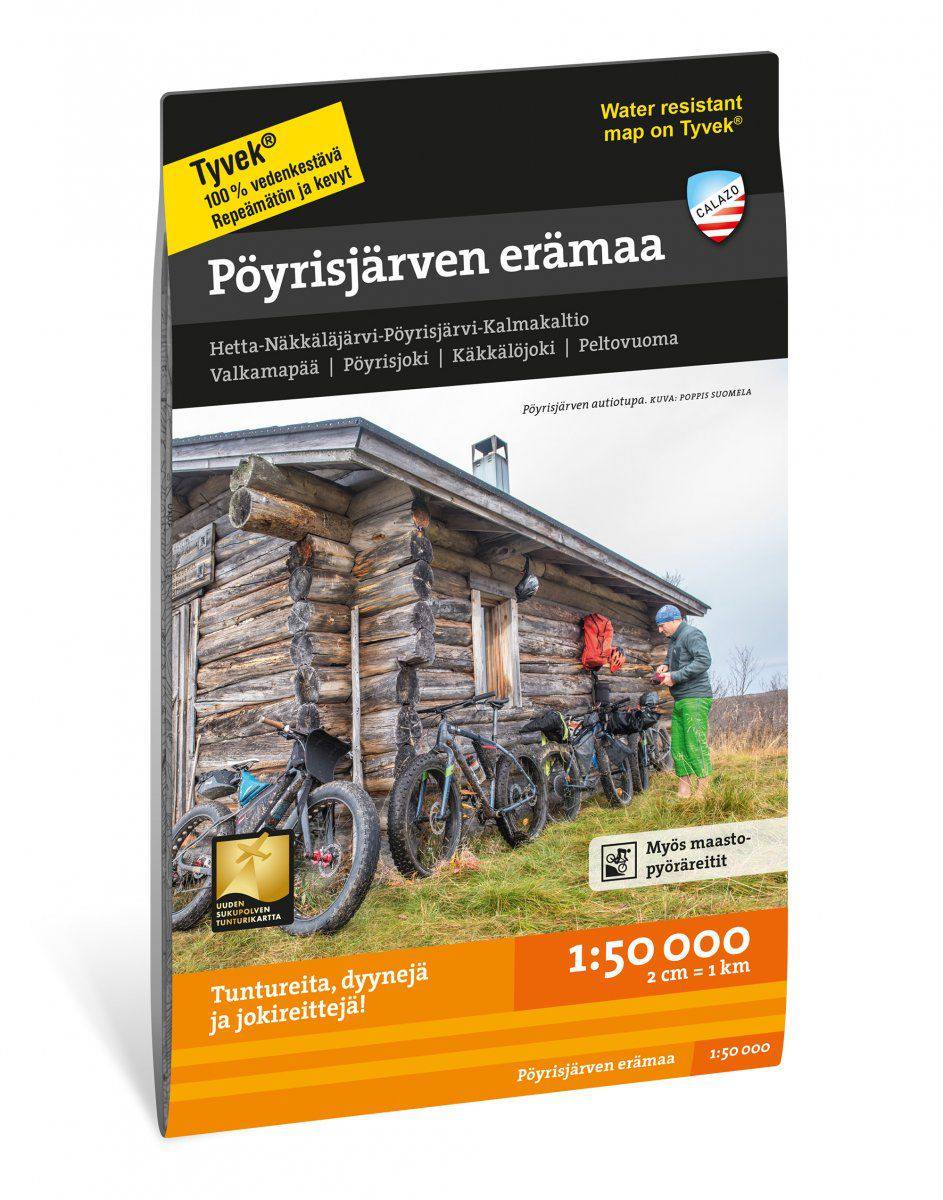 Calazo Pöyrisjärven Erämaa Tyvek kartta