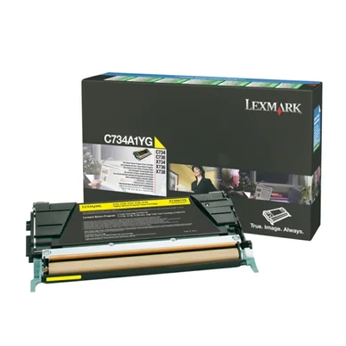 Lexmark Värikasetti keltainen 6.000 sivua return C734A1YG Vastaa: N/A