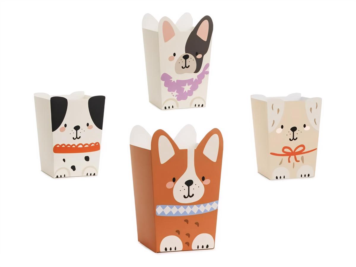 Popcorn-rasiat - Koirat, 8.7 cm, 6 kpl