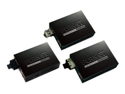 PLANET GT-802S - Valokuitumuuntaja - GigE - 10Base-T, 1000Base-LX, 100Base-TX, 1000Base-T - RJ-45 / SC enkelttilstand - op til 10 km - 1310 nm
