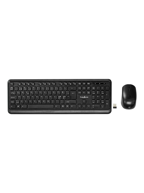 Hiiri ja Näppäimistö Paketti | Langaton | Hiiri- ja näppäimistöliitäntä: USB | 800 / 1200 / 1600 dpi | Säädettävä DPI | QWERTY |