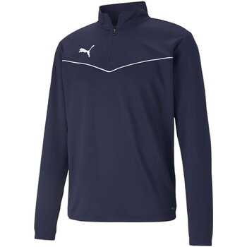 PUMA Urheilullinen collegepaita 'TeamRise' marine / valkoinen